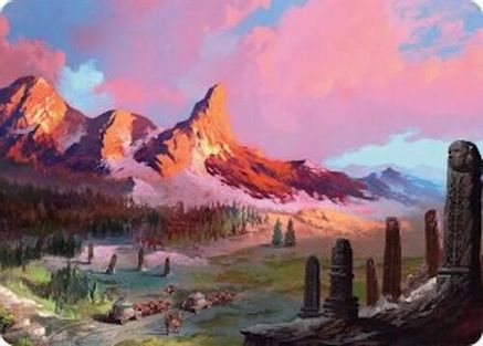 Image of Rugged Highlands Art Card (29/54) (AATDM-029) - Art Series: Tarkir: Dragonstorm