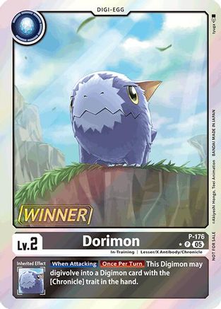 Image of Dorimon (Store Tournament 2025 Vol.2 Winner Pack) (P-176) - Digimon Promotion Cards Foil