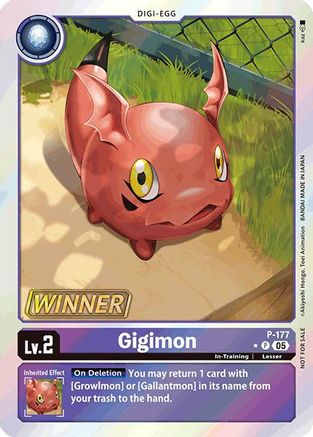 Image of Gigimon (Store Tournament 2025 Vol.2 Winner Pack) (P-177) - Digimon Promotion Cards Foil