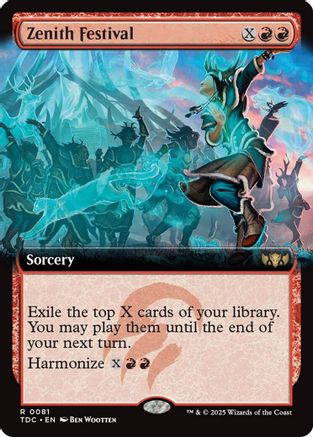 Image of Zenith Festival (Extended Art) (TDC-081) - Commander: Tarkir: Dragonstorm
