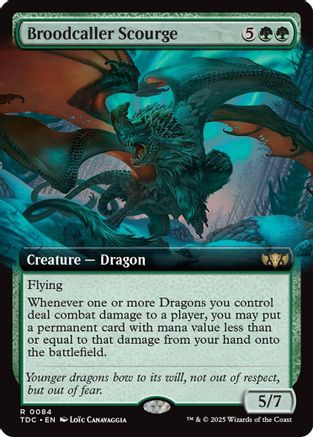Image of Broodcaller Scourge (Extended Art) (TDC-084) - Commander: Tarkir: Dragonstorm