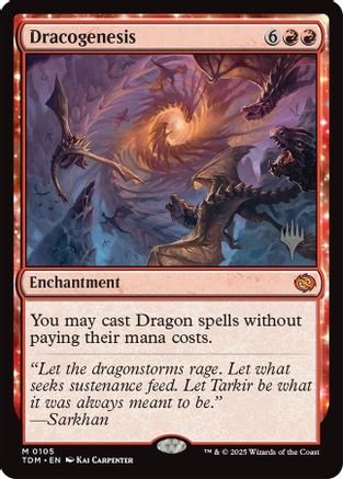 Image of Dracogenesis (PPTDM-105) - Promo Pack: Tarkir: Dragonstorm Foil