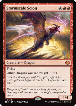Image of Stormscale Scion (PPTDM-123) - Promo Pack: Tarkir: Dragonstorm