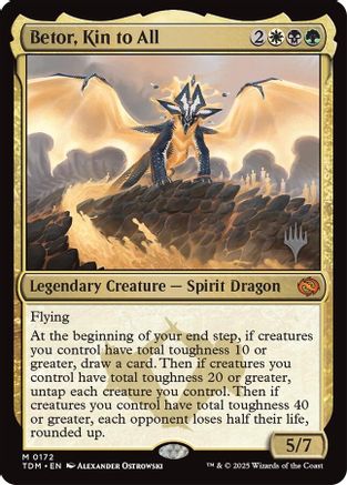 Image of Betor, Kin to All (PPTDM-172) - Promo Pack: Tarkir: Dragonstorm Foil