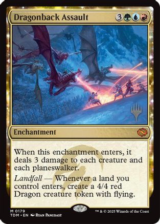 Image of Dragonback Assault (PPTDM-179) - Promo Pack: Tarkir: Dragonstorm