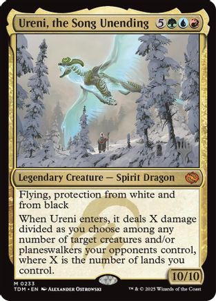 Image of Ureni, the Song Unending (PPTDM-233) - Promo Pack: Tarkir: Dragonstorm Foil