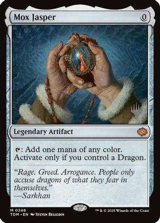 Image of Mox Jasper (PPTDM-246) - Promo Pack: Tarkir: Dragonstorm Foil