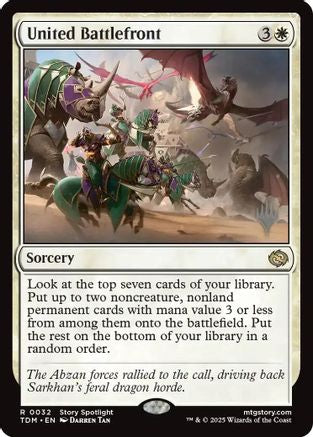 Image of United Battlefront (PPTDM-032) - Promo Pack: Tarkir: Dragonstorm