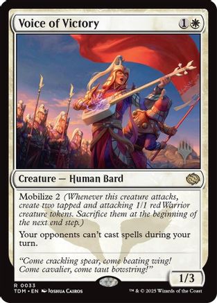 Image of Voice of Victory (PPTDM-033) - Promo Pack: Tarkir: Dragonstorm