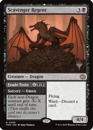 Image of Scavenger Regent (PPTDM-090) - Promo Pack: Tarkir: Dragonstorm Foil