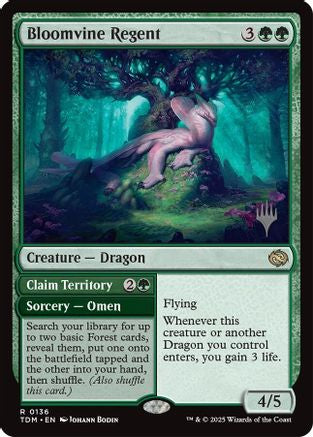 Image of Bloomvine Regent (PPTDM-136) - Promo Pack: Tarkir: Dragonstorm