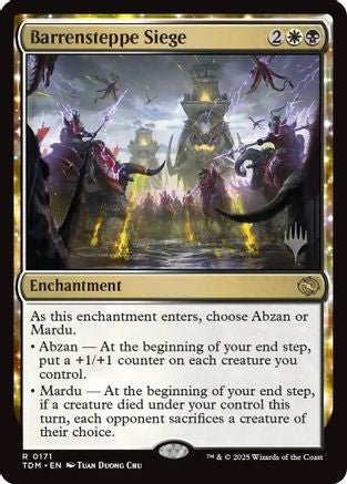 Image of Barrensteppe Siege (PPTDM-171) - Promo Pack: Tarkir: Dragonstorm Foil