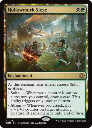 Image of Hollowmurk Siege (PPTDM-192) - Promo Pack: Tarkir: Dragonstorm Foil