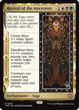 Image of Revival of the Ancestors (PPTDM-218) - Promo Pack: Tarkir: Dragonstorm Foil