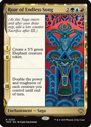 Image of Roar of Endless Song (PPTDM-220) - Promo Pack: Tarkir: Dragonstorm Foil