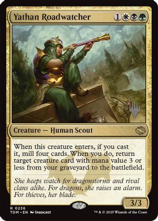 Image of Yathan Roadwatcher (PPTDM-236) - Promo Pack: Tarkir: Dragonstorm
