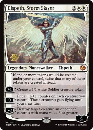 Image of Elspeth, Storm Slayer (PRE-011) - Prerelease Cards Foil