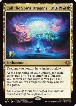 Image of Call the Spirit Dragons (PRE-174) - Prerelease Cards Foil