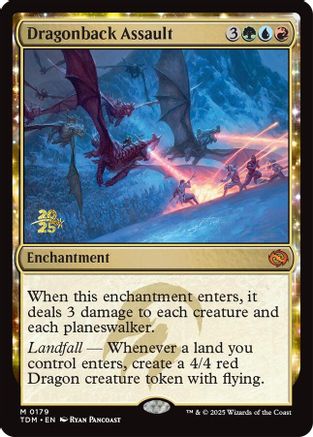 Image of Dragonback Assault (PRE-179) - Prerelease Cards Foil