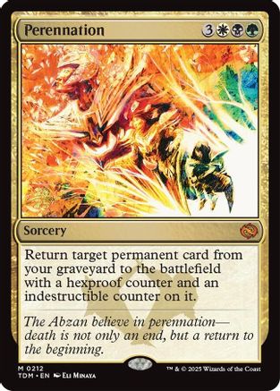 Image of Perennation (PRE-212) - Prerelease Cards Foil