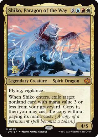 Image of Shiko, Paragon of the Way (PRE-223) - Prerelease Cards Foil