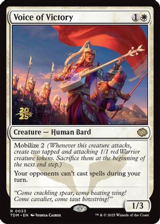 Image of Voice of Victory (PRE-033) - Prerelease Cards Foil