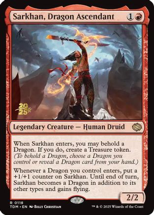 Image of Sarkhan, Dragon Ascendant (PRE-118) - Prerelease Cards Foil