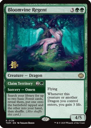 Image of Bloomvine Regent (PRE-136) - Prerelease Cards Foil