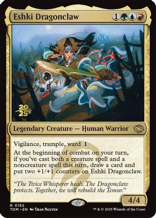 Image of Eshki Dragonclaw (PRE-182) - Prerelease Cards Foil