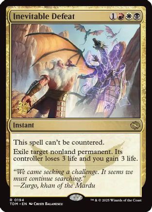 Image of Inevitable Defeat (PRE-194) - Prerelease Cards Foil