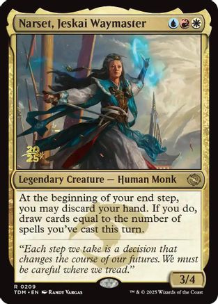 Image of Narset, Jeskai Waymaster (PRE-209) - Prerelease Cards Foil