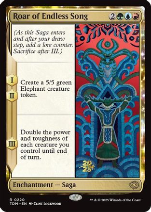 Image of Roar of Endless Song (PRE-220) - Prerelease Cards Foil