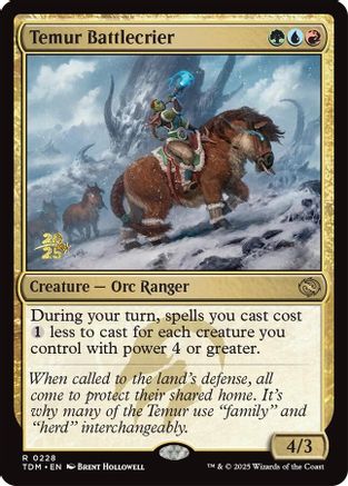 Image of Temur Battlecrier (PRE-228) - Prerelease Cards Foil