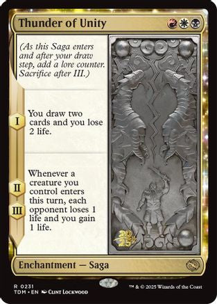 Image of Thunder of Unity (PRE-231) - Prerelease Cards Foil