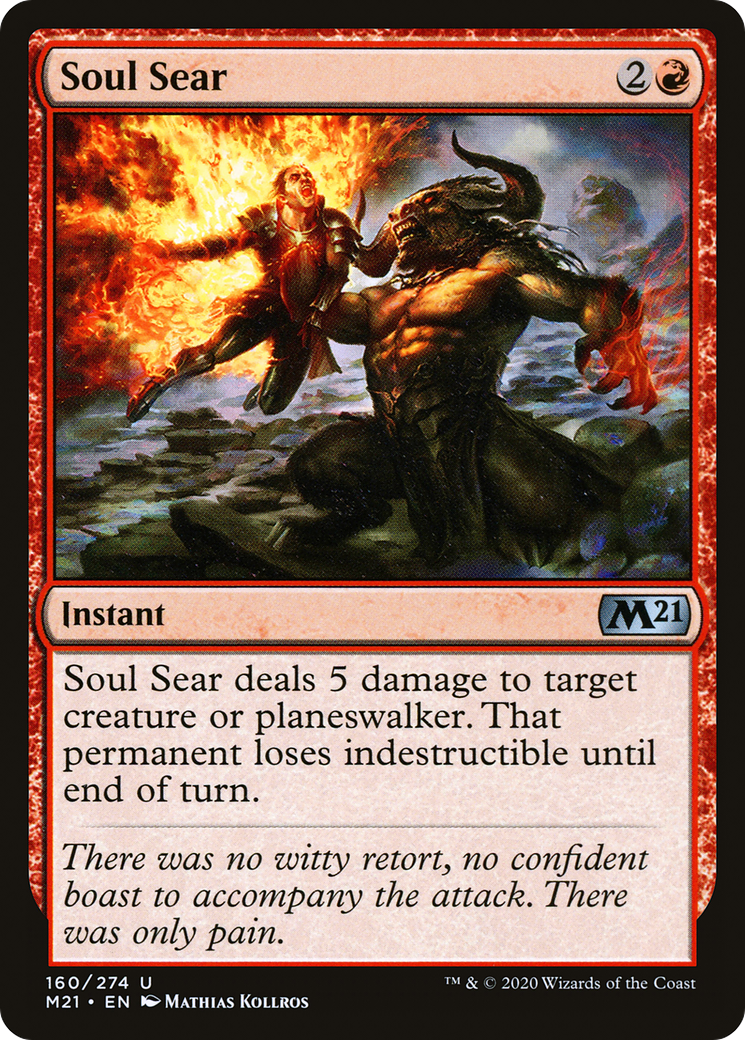 Image of Soul Sear (M21-160) - Core Set 2021 Foil