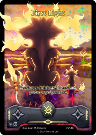 Image of First Light (Full Art) (KSC-10) - Clash Promos Holo