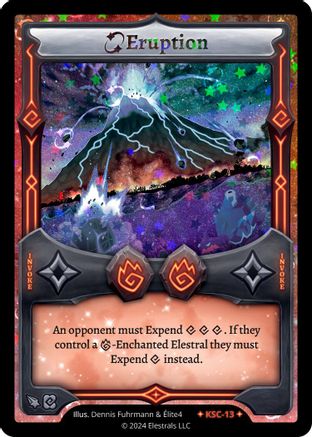 Image of Eruption (Stellar) (KSC-13) - Clash Promos Holo
