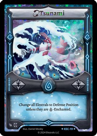 Image of Tsunami (Stellar) (KSC-19) - Clash Promos Holo