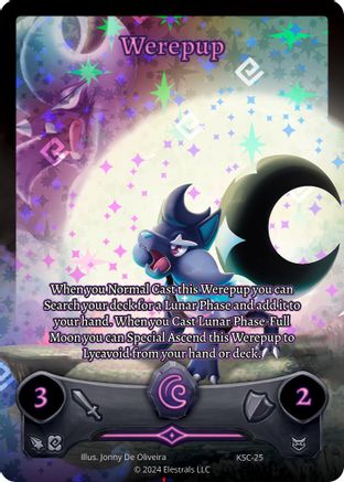 Image of Werepup (Full Art) (KSC-25) - Clash Promos Holo
