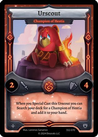 Image of Urscout - Champion of Hestia (SS2-070) - Shattered Stars Chapter 2 SS2 Reverse Holo