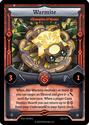 Image of Warmite - Champion of Hestia (SS2-071) - Shattered Stars Chapter 2 SS2 Reverse Holo
