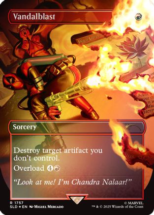 Image of Vandalblast (1757) (Rainbow Foil) (SLD-1757) - Secret Lair Drop Foil