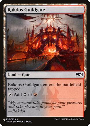 Image of Rakdos Guildgate (255) (LIST-255) - The List Reprints