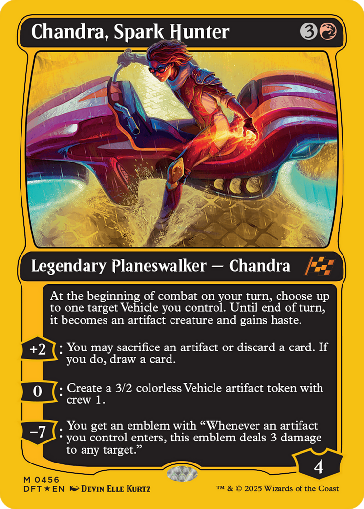 Image of Chandra, Spark Hunter (First-Place Foil) (DFT-456) - Aetherdrift Foil