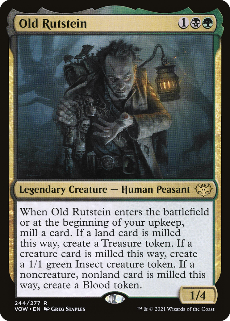 Image of Old Rutstein (VOW-244) - Innistrad: Crimson Vow Foil