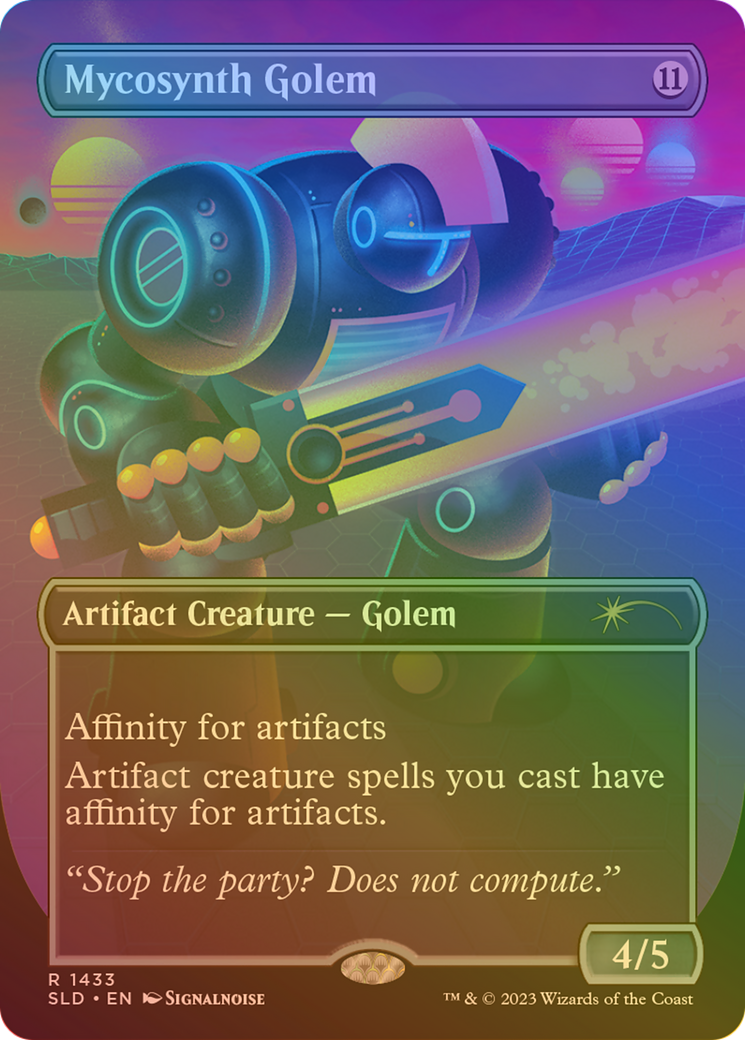 Image of Mycosynth Golem (Rainbow Foil) (SLD-1433★) - Secret Lair Drop (Borderless) Foil