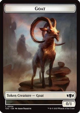 Image of Goat // Timeless Witness Double-Sided Token (TDC-4 // 11) - Commander: Tarkir: Dragonstorm
