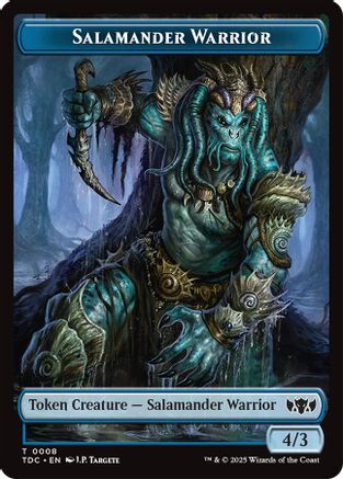 Image of Salamander Warrior // Zombie Druid Double-Sided Token (TDC-8 // 10) - Commander: Tarkir: Dragonstorm