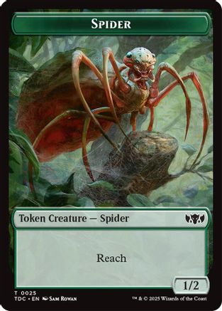 Image of Spider // Bird Double-Sided Token (TDC-25 // 2) - Commander: Tarkir: Dragonstorm