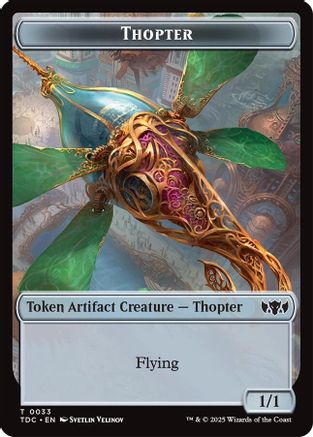 Image of Thopter // Bird Double-Sided Token (TDC-33 // 2) - Commander: Tarkir: Dragonstorm